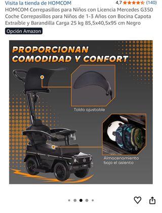 Coche Correpasillos Mercedes G350 Niños 1-3 Años