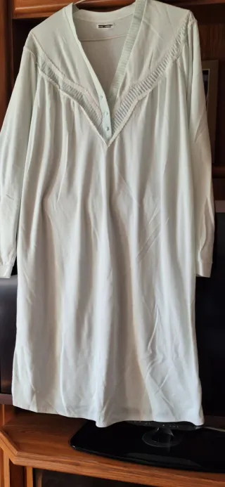 Camisón largo verde azulado