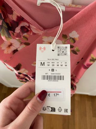 Top Zara Estampado Floral