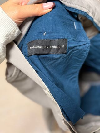 Pantalón de vestir beige Purificación García