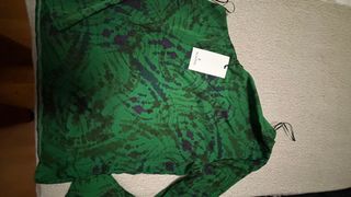 Camisa Scalpers verde y morado