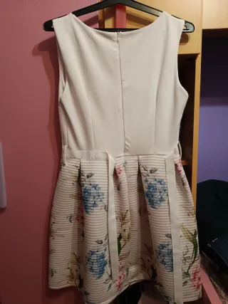 Vestido blanco floral