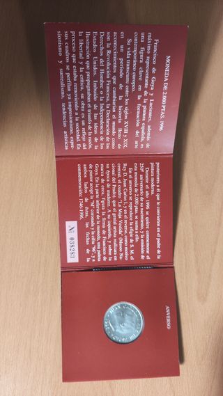Moneda 2000 Pesetas Goya 1996