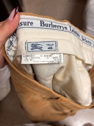 Pantalón de pana Burberry mostaza