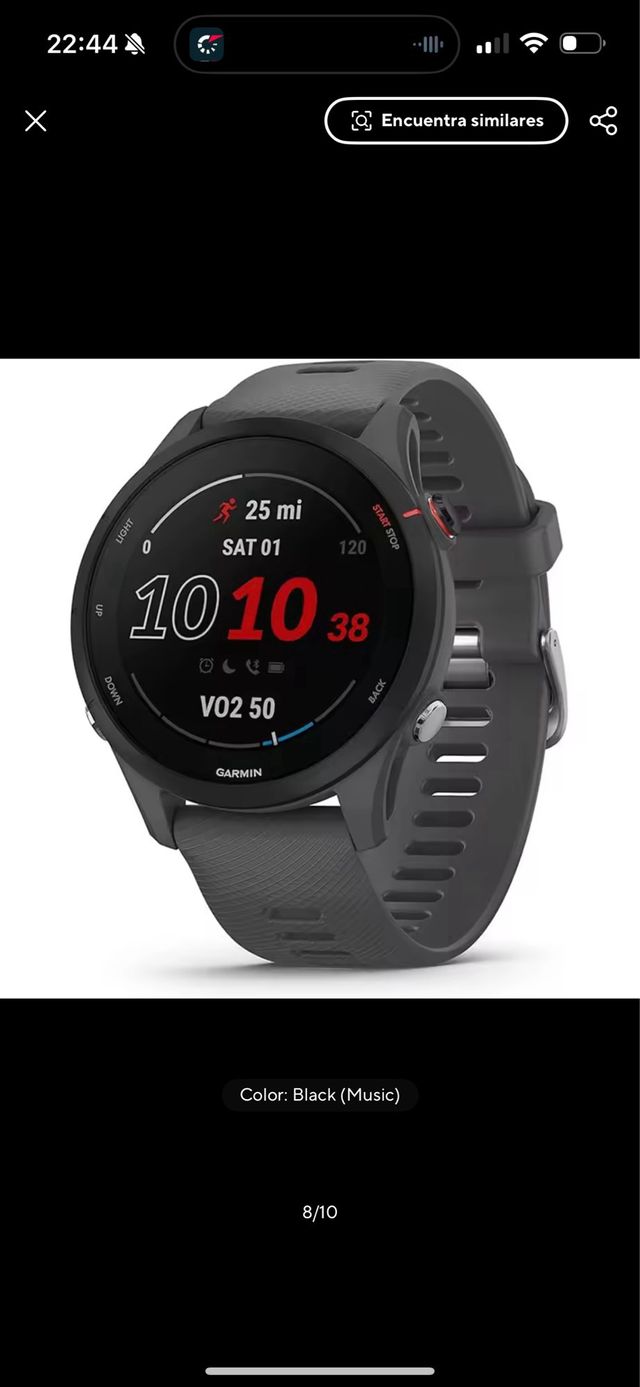 Garmin Forerunner 255 Negro/Gris
