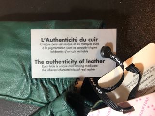 Guantes de Piel NAF NAF - Verdes, Talla S