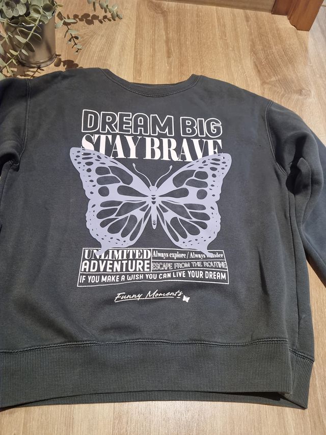 Sudadera Zara Kids T. 11-12 Mariposa