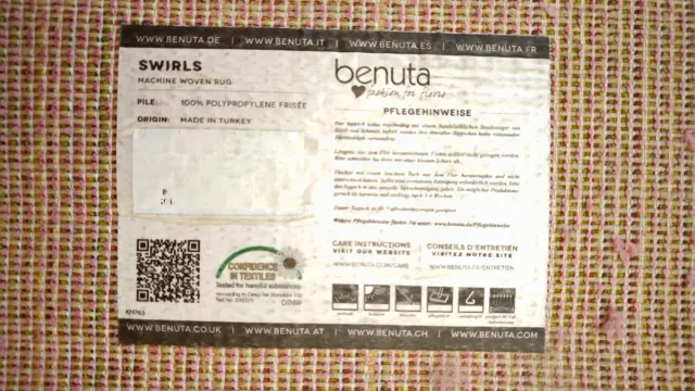 Alfombra redonda rosa