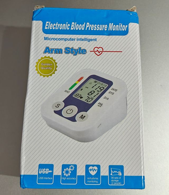 Tensiómetro Digital Brazo Monitor Presión Arterial