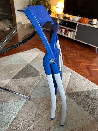 Juego de 4 sillas plegables de color azul