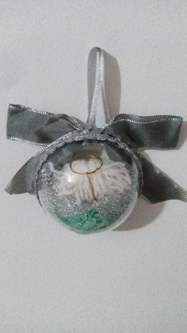 Palla decorativa natalizia angelo