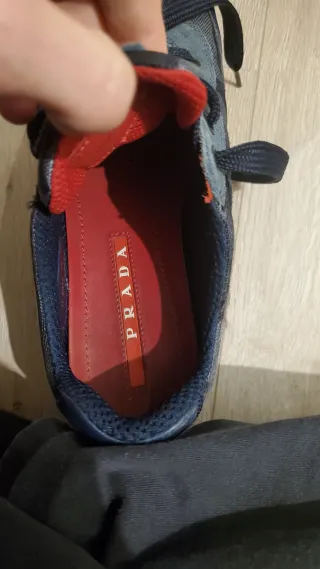 Prada Match Race Sneakers Camuflaje Azul, 38