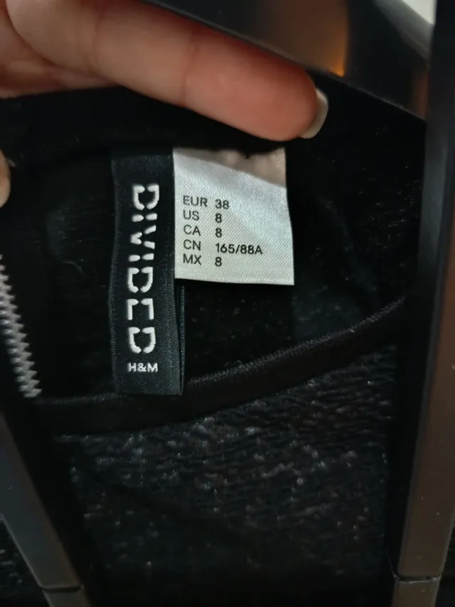 Vestido Negro H&M Talla S/36