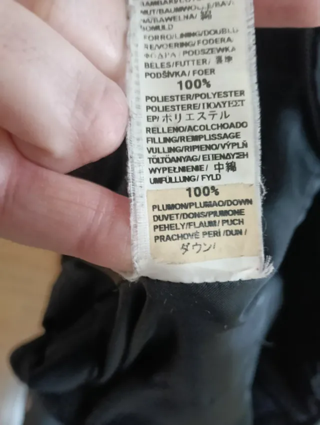 Abrigo plumífero Zara negro