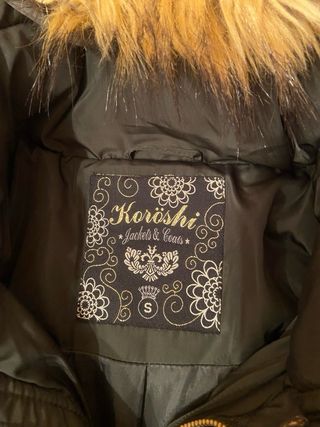 Abrigo acolchado mujer verde