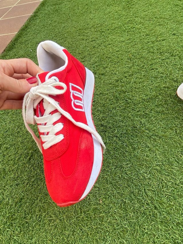 Zapatillas Mustang Rojas Talla 38