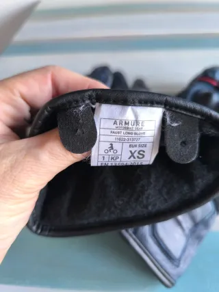 Guantes Moto Invierno Armure Piel Azul