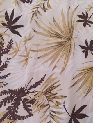 Falda estampada hojas tropicales