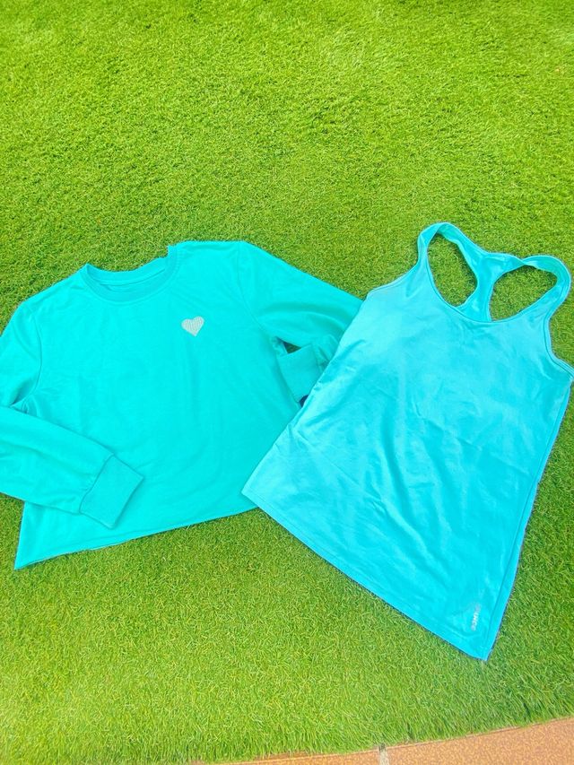 Conjunto deportivo mujer turquesa Talla S