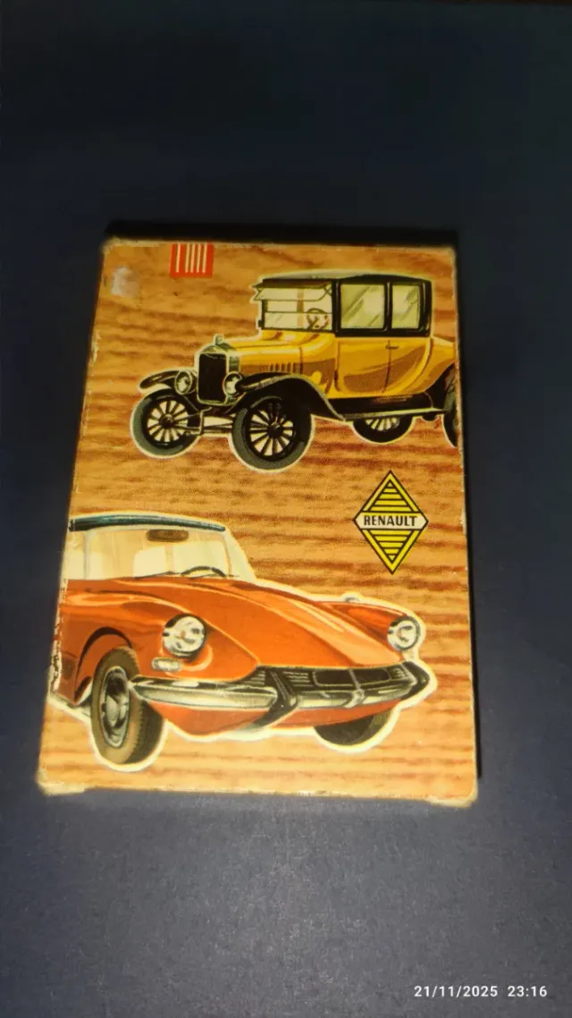 Naipes Juego Coches Antiguos y Modernos