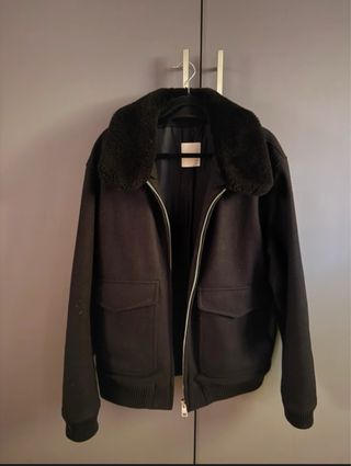 Cazadora aviador Sandro cuello borreguito Talla XL