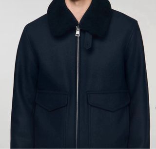 Cazadora aviador Sandro cuello borreguito Talla XL