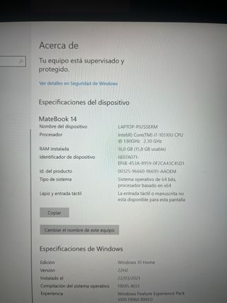 Huawei Portátil Pantalla Táctil