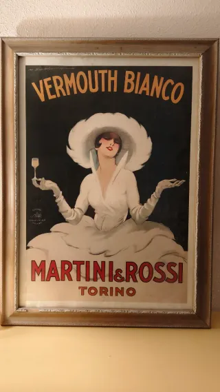 Cuadro Publicitario Martini Rossi 78x58 cm