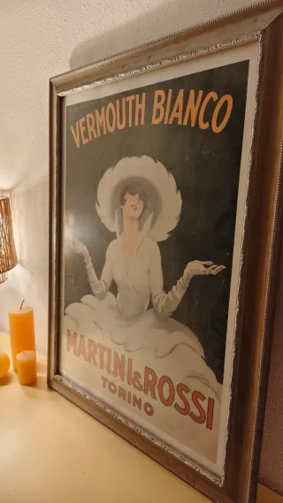 Cuadro Publicitario Martini Rossi 78x58 cm