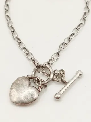 Bracciale donna Cuore Charm Argento 925 zirconi