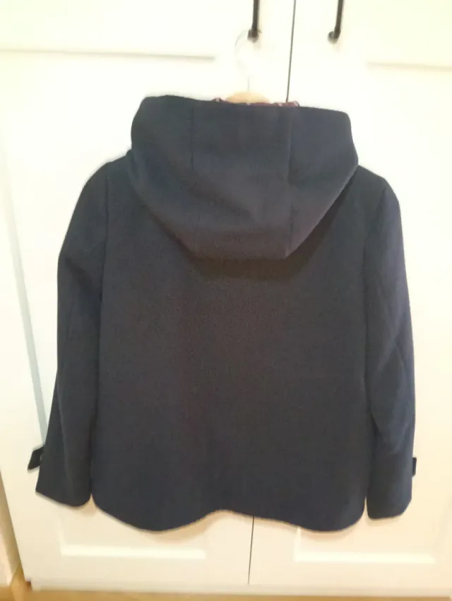 Parka Stradivarius azul mujer