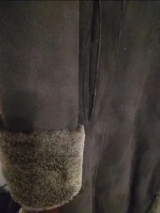 Abrigo piel vuelta forrado mouton