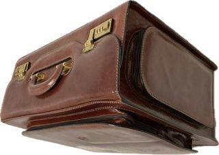 Maletín Guidi Italy Piel Marrón Nuevo