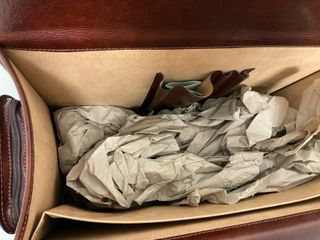 Maletín Guidi Italy Piel Marrón Nuevo