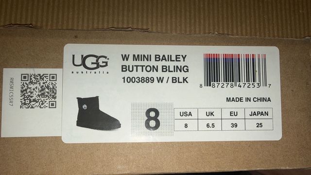Botas UGG Edición Limitada Swarovski Negras