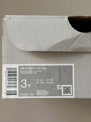 Nike Air Force 1 Low Triple Black [35]