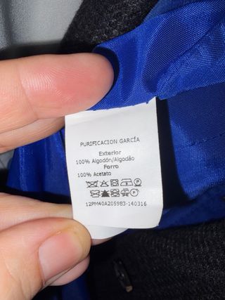 Chaqueta Purificación García Azul Talla M