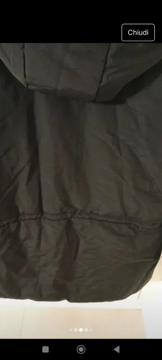 Piumino Pieces nero Nuovo con cartellino