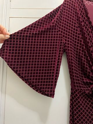 Vestido Terciopelo burdeos