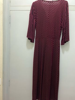 Vestido Terciopelo burdeos