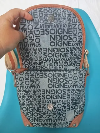 Bolso Soigne tela y cuero