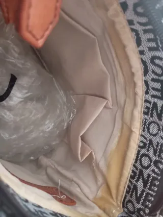 Bolso Soigne tela y cuero