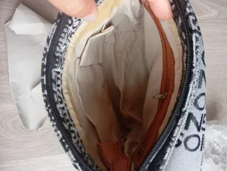 Bolso Soigne tela y cuero