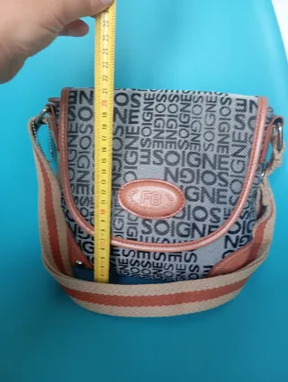 Bolso Soigne tela y cuero