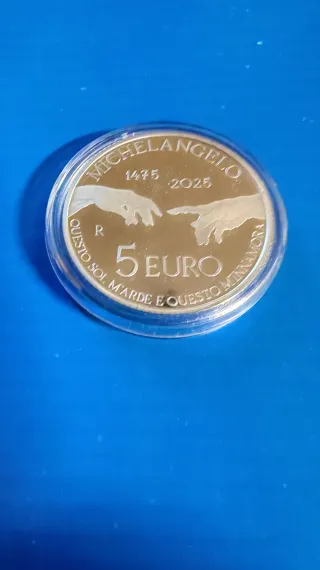 5 Euro Michelangelo 550° Anniversario in argento