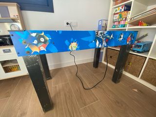 Mesa de billar infantil azul