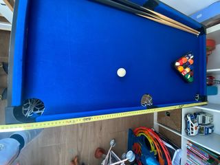 Mesa de billar infantil azul