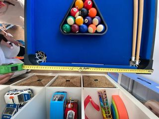 Mesa de billar infantil azul