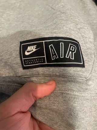 Sudadera Nike Air Gris y Negra