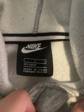 Sudadera Nike Air Gris y Negra